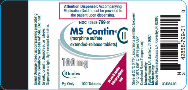 Buy MsContin 100mg