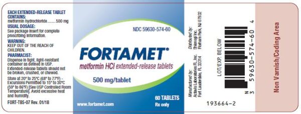 Buy Fortamet 500mg